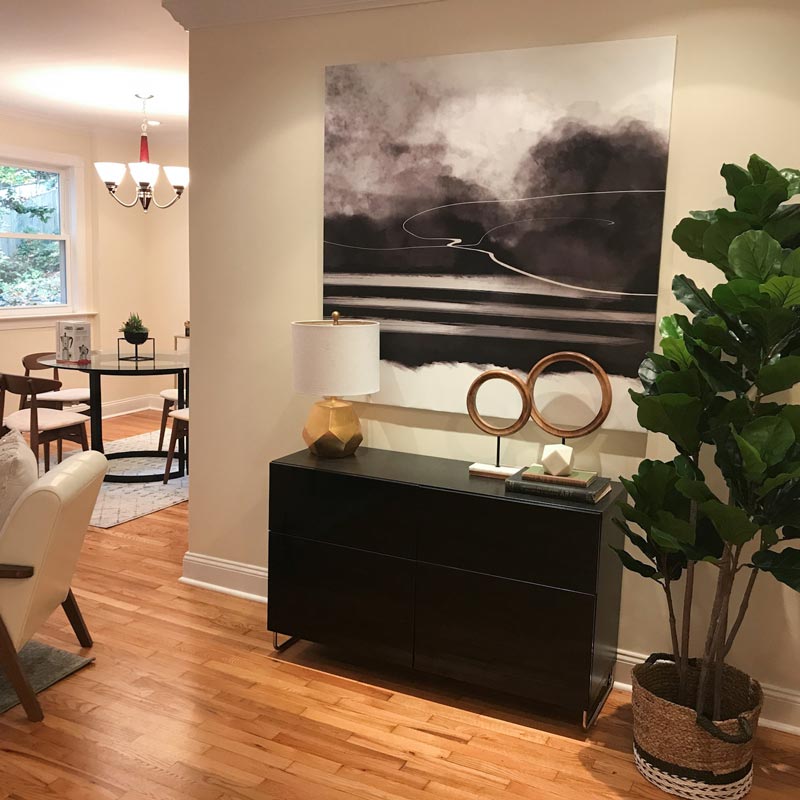 decorated living room